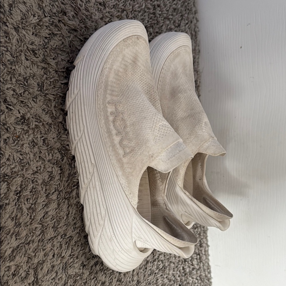 Hoka White Sneakers Slip-On Casual - Picture 2 of 8
